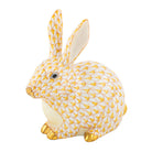 Chubby Bunny Figurine in hand-painted Butterscotch porcelain by Herend of Hungary