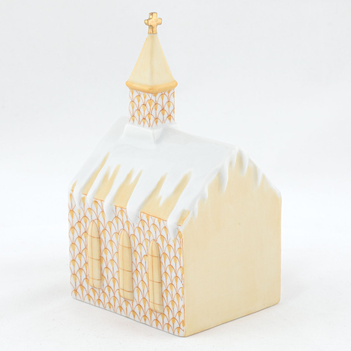 Herend Church Figurine – Butterscotch, alternate view