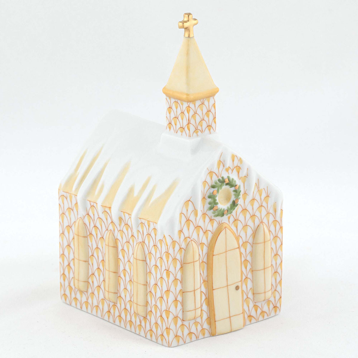 Herend Church Figurine – Butterscotch, alternate view