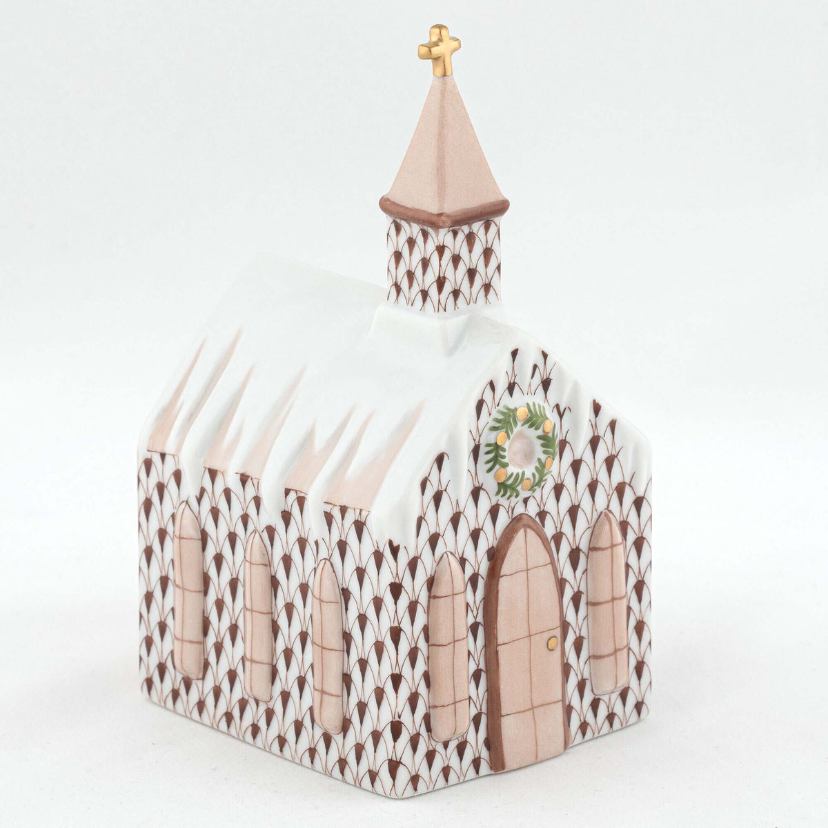 Herend Church Figurine – Chocolate, alternate view