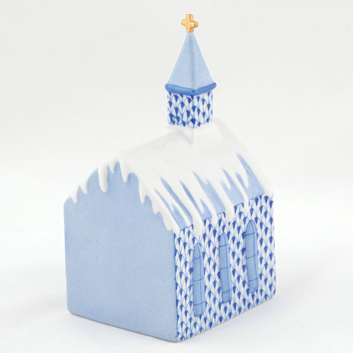 Herend Church Figurine – Sapphire, alternate view