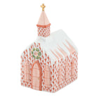 Rust fishnet Church Figurine figurine, hand-painted Herend porcelain with 24k gold accents