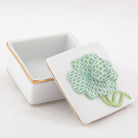 Herend Clover Box – Key Lime, alternate view