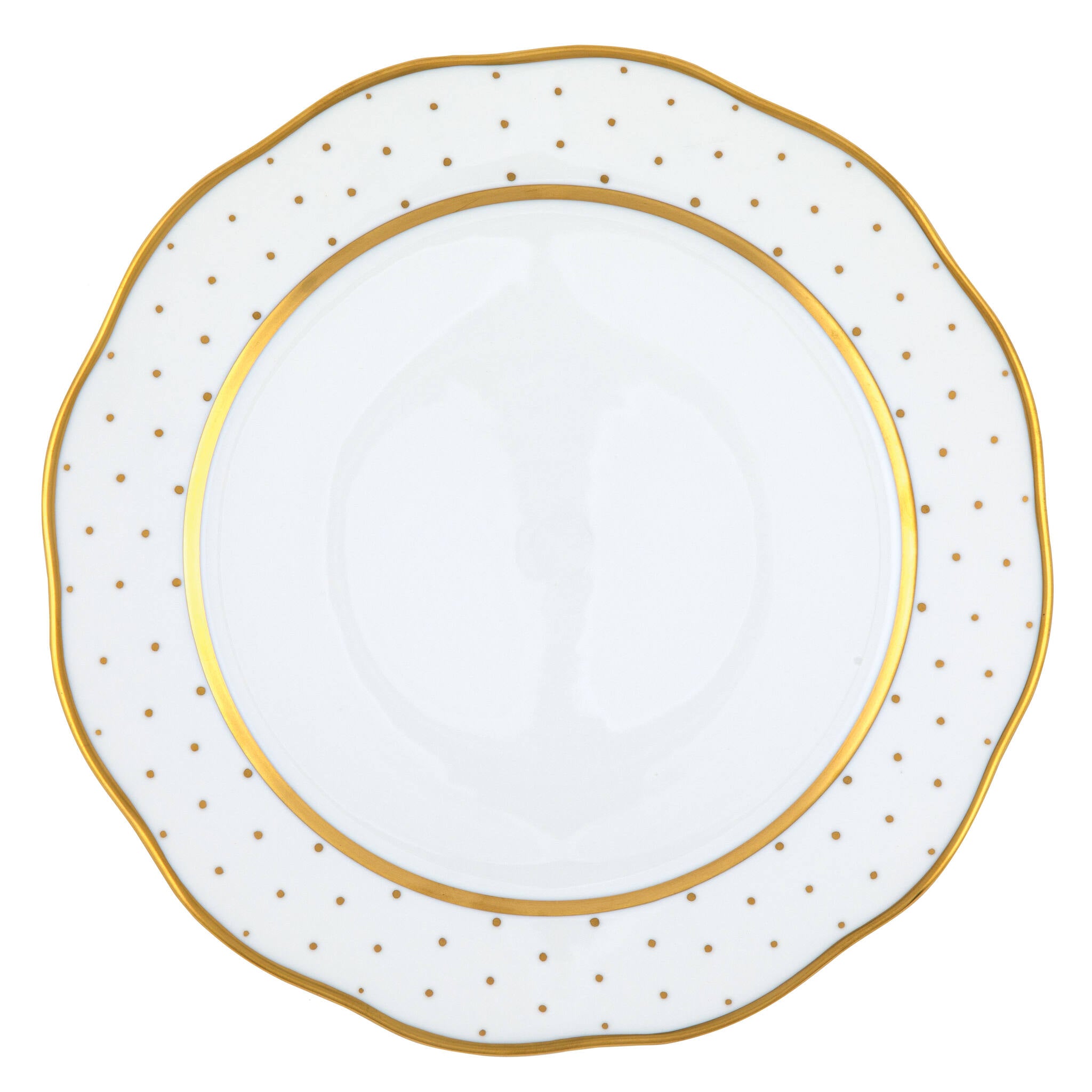 Hand-painted Herend Connect the Dots Charger Charger & Service Plate in fine porcelain, 12in D, on a white background