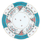 Hand-painted Herend Cornucopia Dinner Plate in fine porcelain, 10.5in D, on a white background