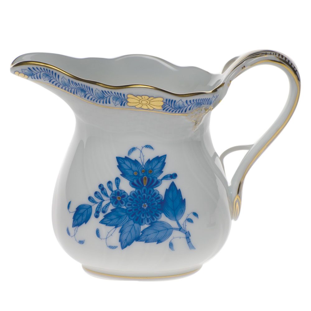 Herend Chinese Bouquet Blue Creamer, alternate view
