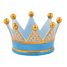 Crown Figurine in hand-painted Blue porcelain by Herend of Hungary