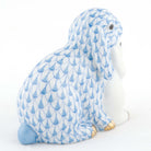 Herend Cuddling Bunnies Figurine – Blue, alternate view