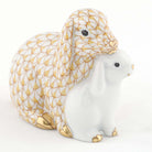 Herend Cuddling Bunnies Figurine – Butterscotch, alternate view