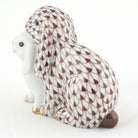 Herend Cuddling Bunnies Figurine – Chocolate, alternate view