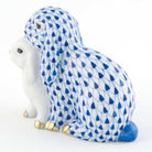 Herend Cuddling Bunnies Figurine – Sapphire, alternate view