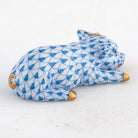 Herend Daisy the Pig Figurine – Blue, alternate view