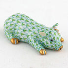 Herend Daisy the Pig Figurine – Key Lime, alternate view