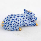 Herend Daisy the Pig Figurine – Sapphire, alternate view