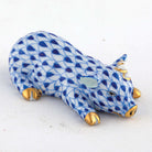 Herend Daisy the Pig Figurine – Sapphire, alternate view