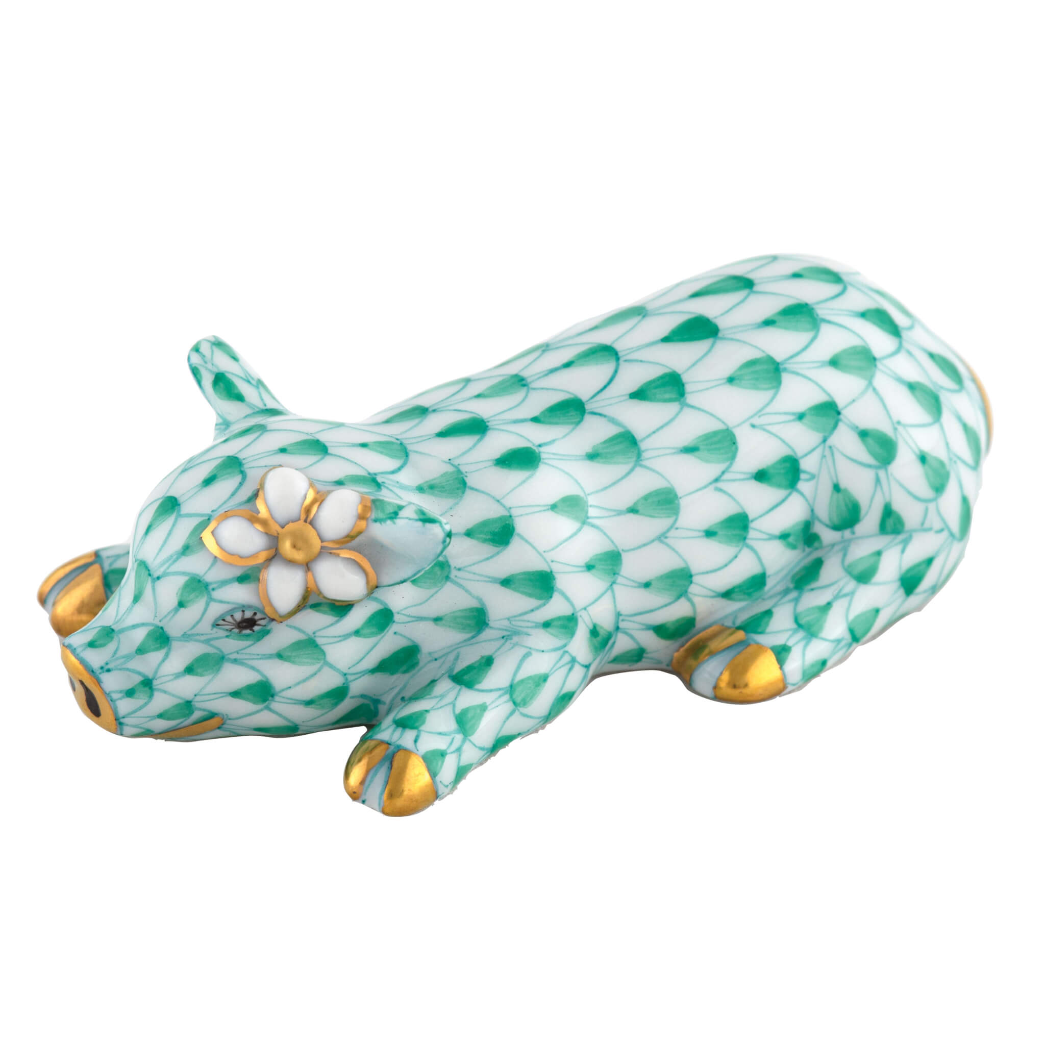 Herend Daisy The Pig in Green