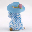 Herend Derby Bunny Figurine – Blue, alternate view