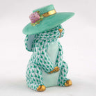 Herend Derby Bunny Figurine – Green, alternate view