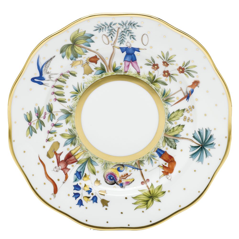 Herend Asian Garden Dessert Plate, alternate view
