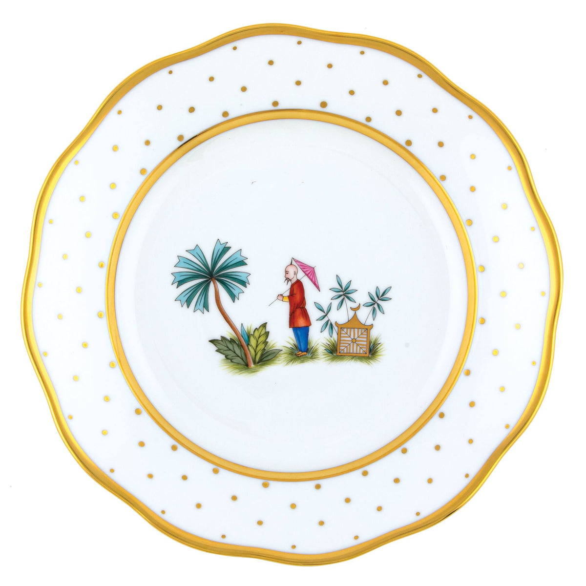 Herend Asian Garden Dessert Plate, alternate view
