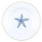 Herend Dessert Plate porcelain figurine painted in the Motif 3 fishnet pattern
