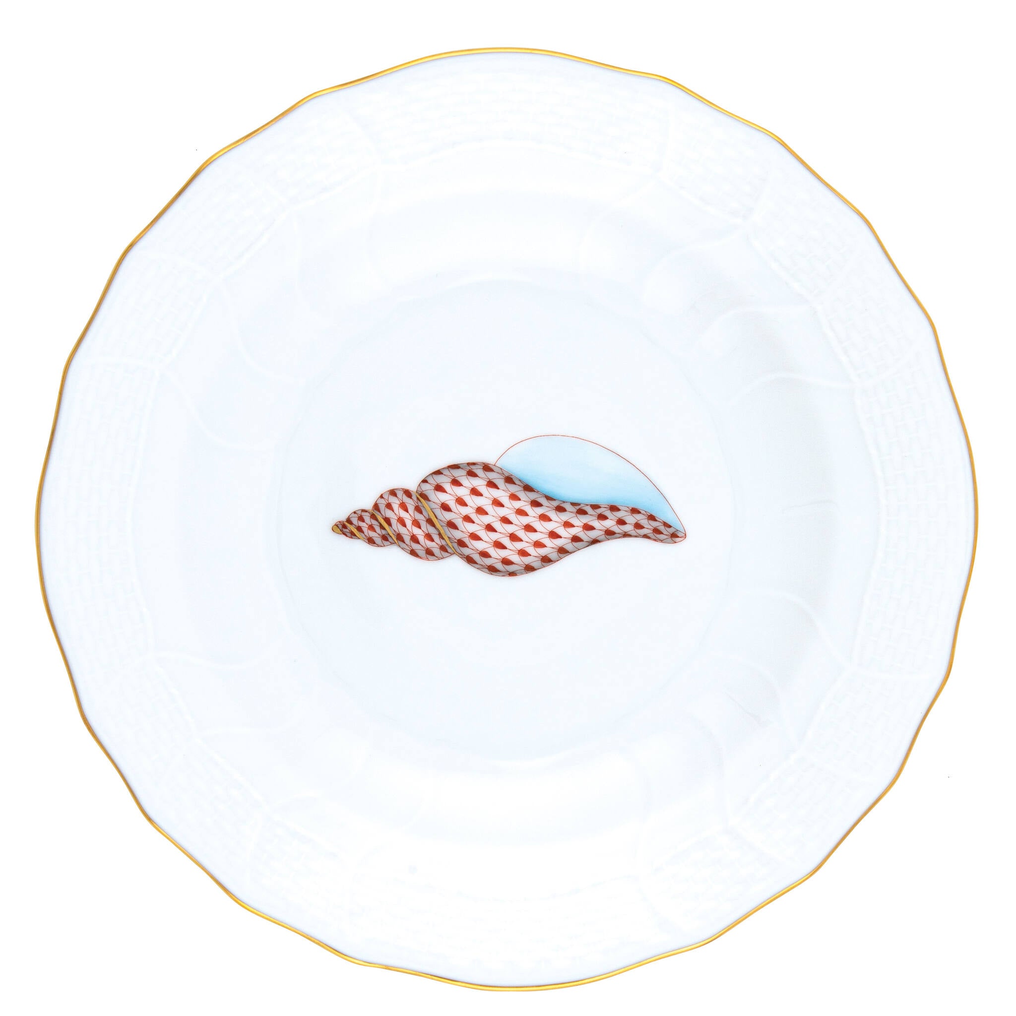 Dessert Plate in hand-painted Motif 7 porcelain by Herend of Hungary