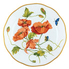 Multicolor (2) fishnet Dinner Plate figurine, hand-painted Herend porcelain with 24k gold accents