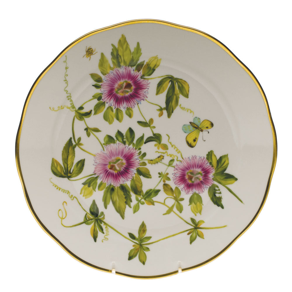Multicolor (3) fishnet Dinner Plate figurine, hand-painted Herend porcelain with 24k gold accents