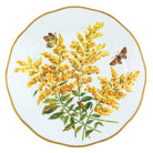 Multicolor (6) fishnet Dinner Plate figurine, hand-painted Herend porcelain with 24k gold accents