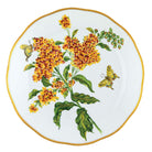 Multicolor (9) fishnet Dinner Plate figurine, hand-painted Herend porcelain with 24k gold accents