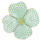 Herend Dogwood Flower Figurine porcelain figurine painted in the Key Lime fishnet pattern