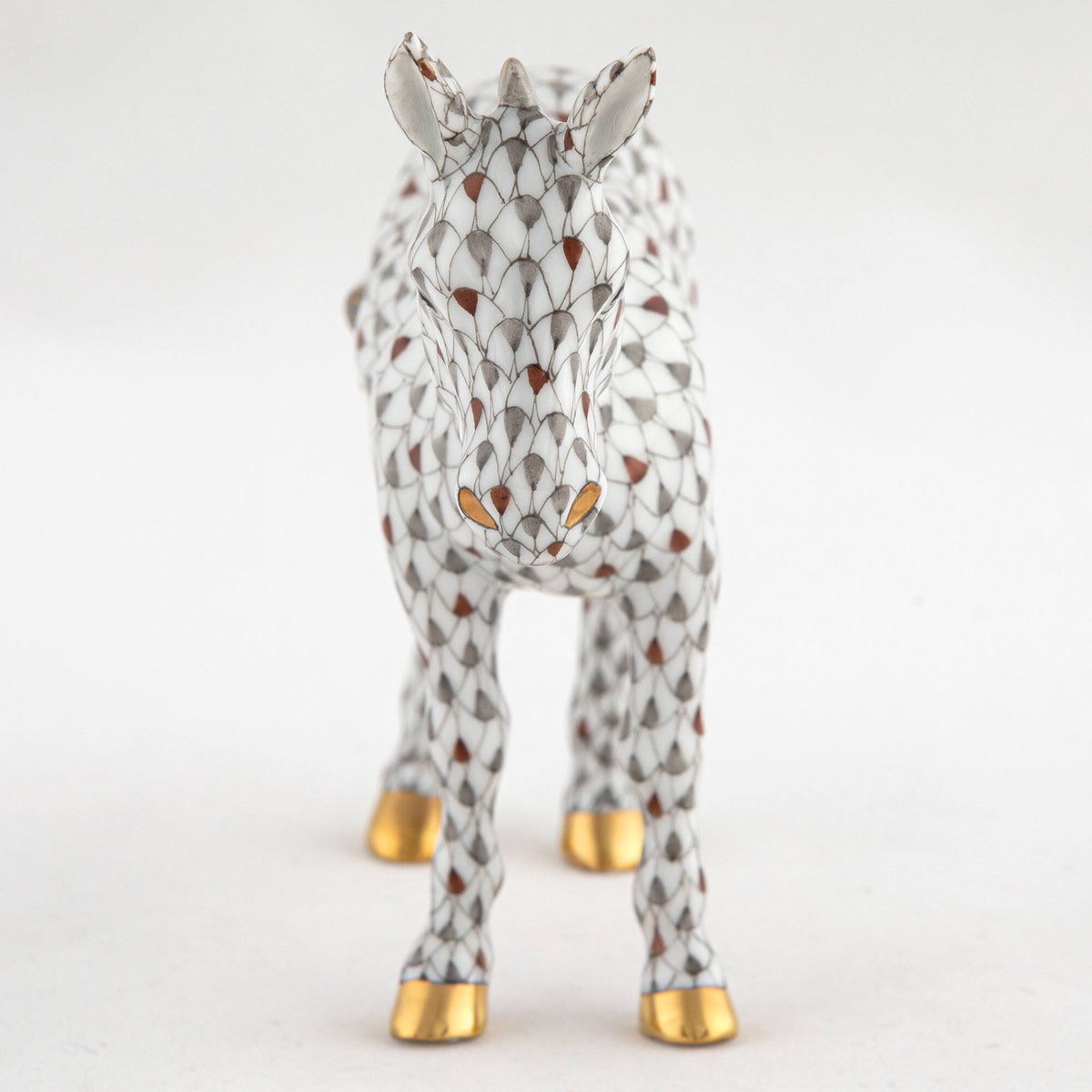Herend Donkey Figurine, alternate view