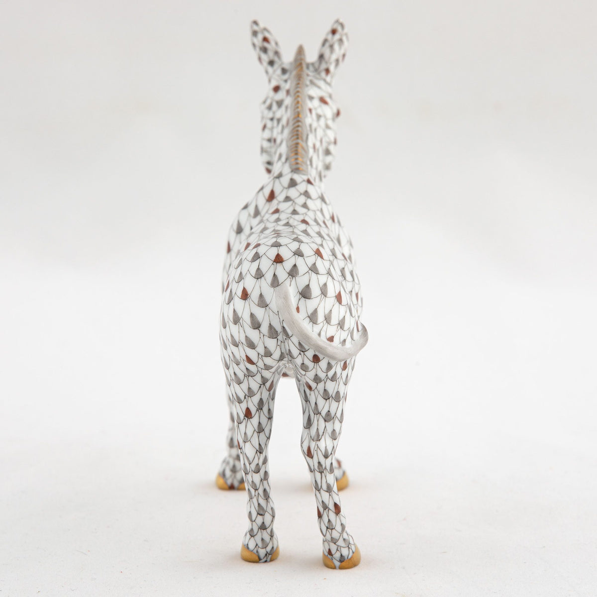 Herend Donkey Figurine, alternate view
