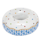 Herend Donut Figurine porcelain figurine painted in the Blue fishnet pattern