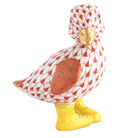 Duckling in Boots Figurine in hand-painted Rust porcelain by Herend of Hungary