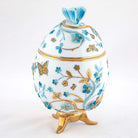Herend Egg with Flowers- Blue Decorative Box — additional view