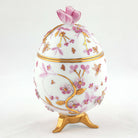 Herend Egg with Flowers- Raspberry Decorative Box — additional view