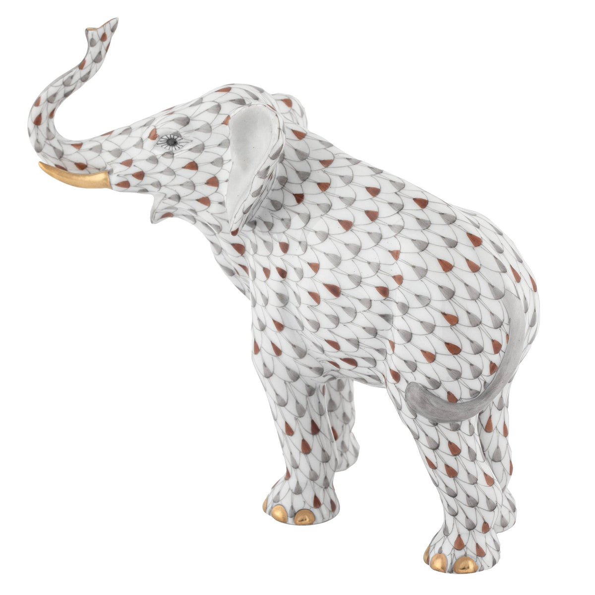 Herend Elephant Luck Figurine – Multicolor, alternate view