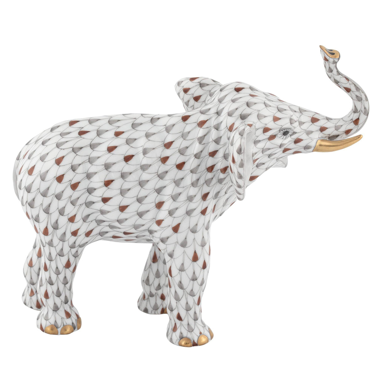 Herend Elephant Luck Figurine – Multicolor, alternate view