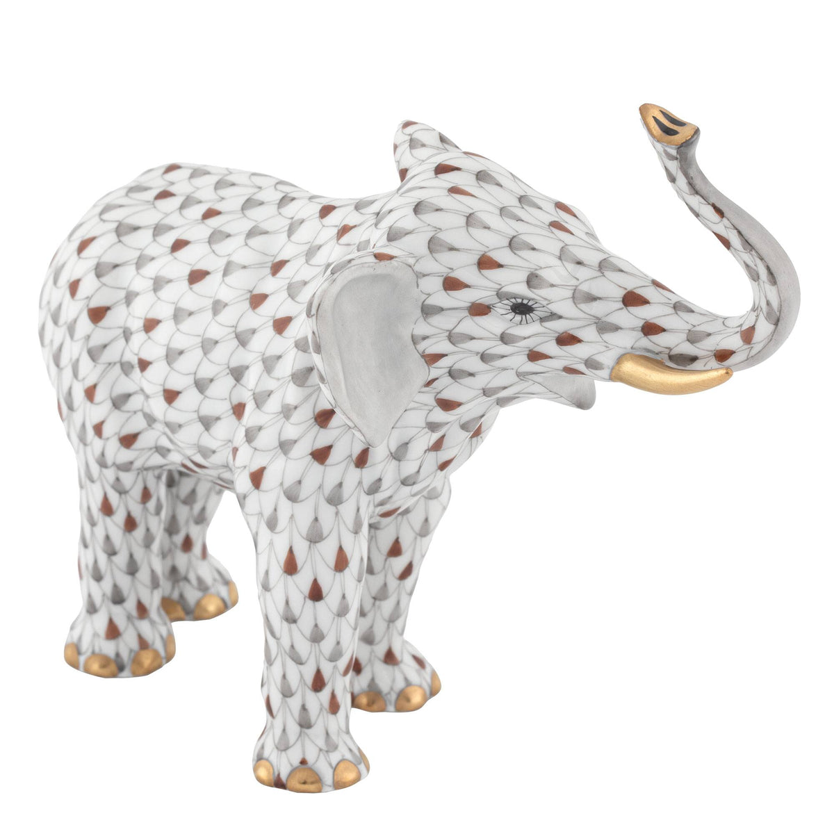 Herend Elephant Luck Figurine – Multicolor, alternate view