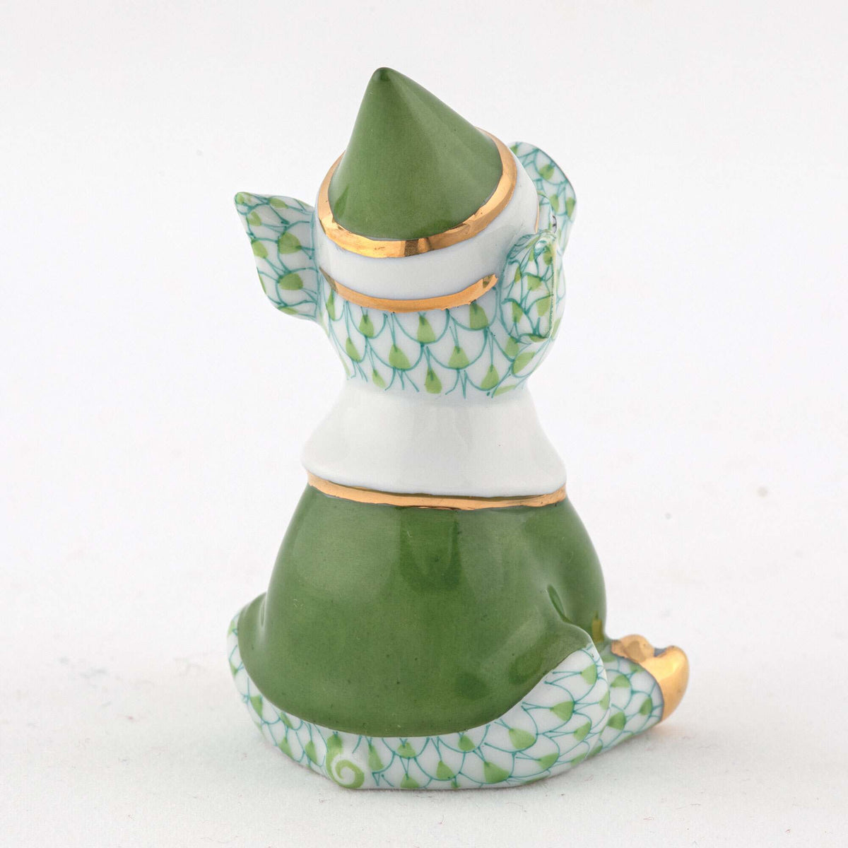 Herend Elf Piggy Figurine – Key Lime, alternate view