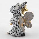 Herend Fairy Bunny Figurine – Black, alternate view