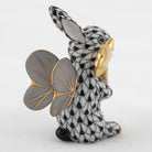 Herend Fairy Bunny Figurine – Black, alternate view