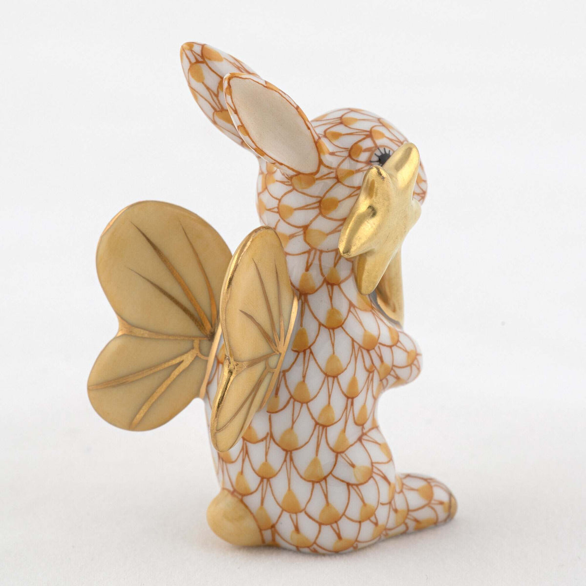 Herend Fairy Bunny Figurine – Butterscotch, alternate view