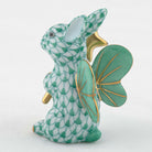Herend Fairy Bunny Figurine – Green, alternate view
