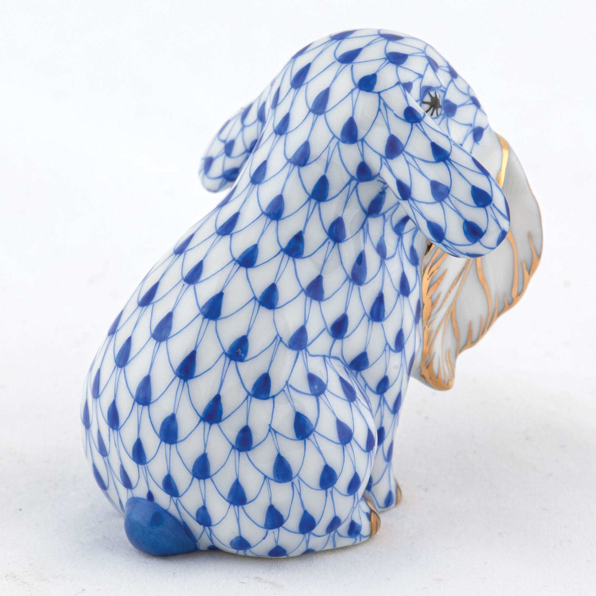 Herend Fall Bunny Figurine – Sapphire, alternate view