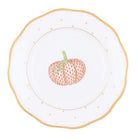 Herend Fall Dessert Plate Pumpkin in Rust - Hand-painted Hungarian porcelain by Herend. Paris Tableware.
