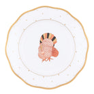 Herend Fall Dessert Plate Turkey in Rust - Hand-painted Hungarian porcelain by Herend. Paris Tableware.