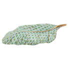 Herend Feather Figurine porcelain figurine painted in the Key Lime fishnet pattern
