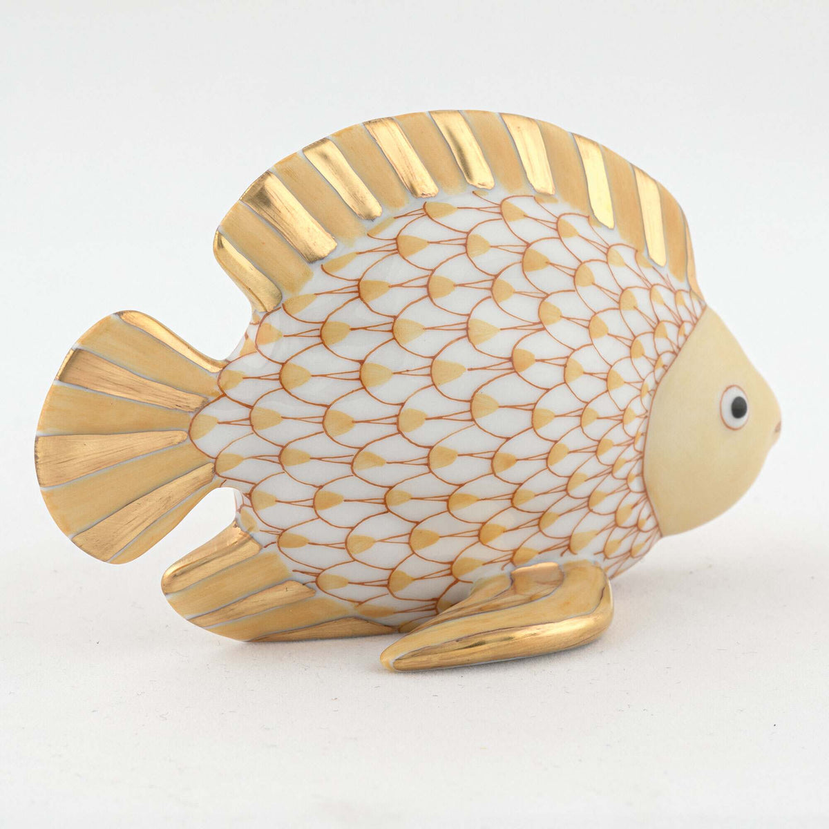 Herend Fish Figurine – Butterscotch, alternate view